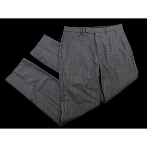 WN Men's 32x32 Calvin Klein Slim Fit Gray Tapered Leg Dress Pants Slacks Trouser